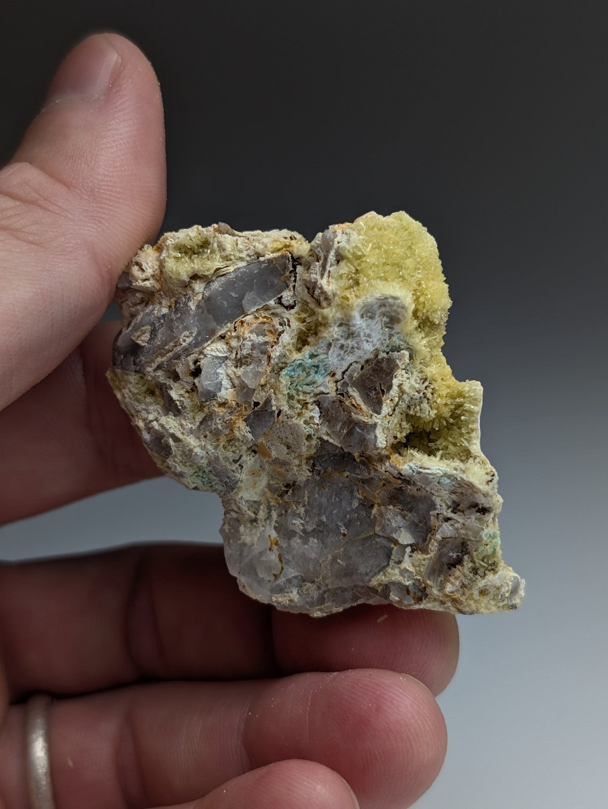Wavellite with Variscite - Rare Old Stock - Polk County, Arkansas, Super Unique