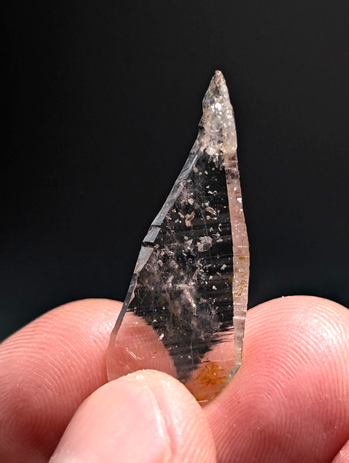 Sheet Quartz Crystal Oddity, Double Terminated, Garland County, Arkansas, USA