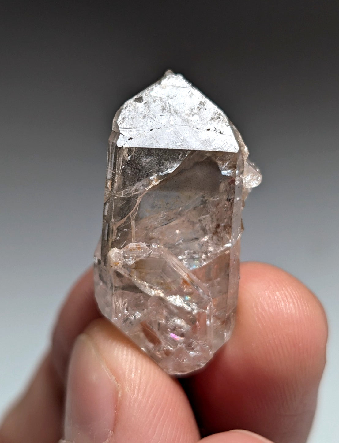Phantom Quartz Crystal Point, Double Terminated, Garland County, Arkansas, USA