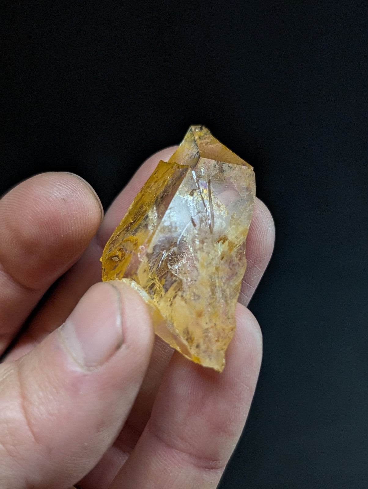 Unique Etched Quartz Crystal Point, Old Stock, Garland County, Arkansas