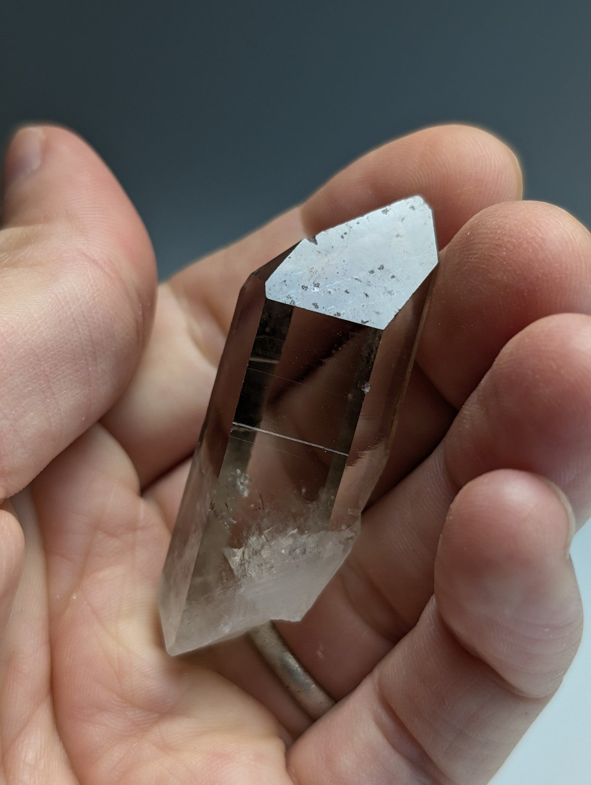 Natural Smoky Quartz Crystal w/ Very unique inclusions, Garland County, Arkansas