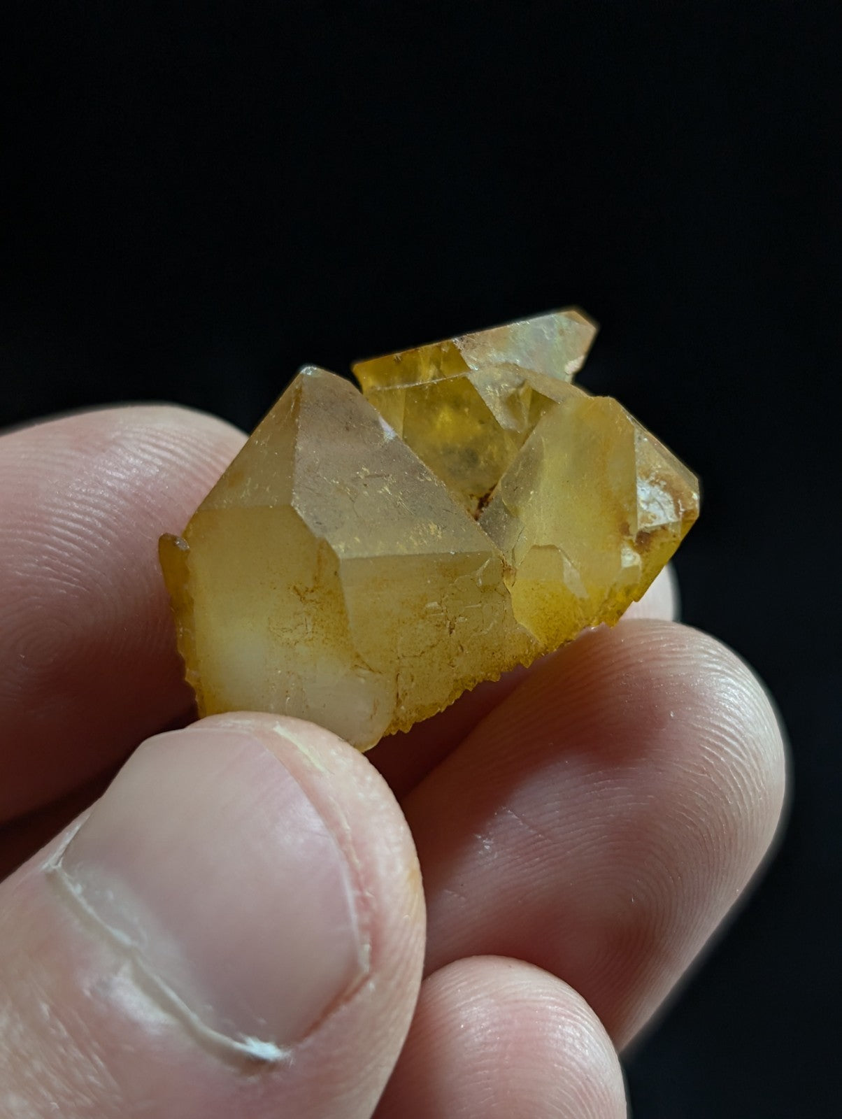 Set of x5 Arkansas Quartz Crystals - some w/ Natural Iridescence, Garland County