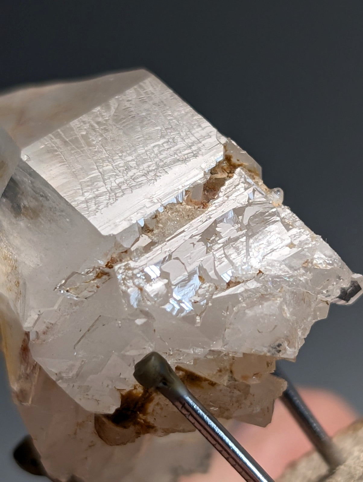Unique Quartz Crystal Cluster, Old Stock, Montgomery County, Arkansas, w/display