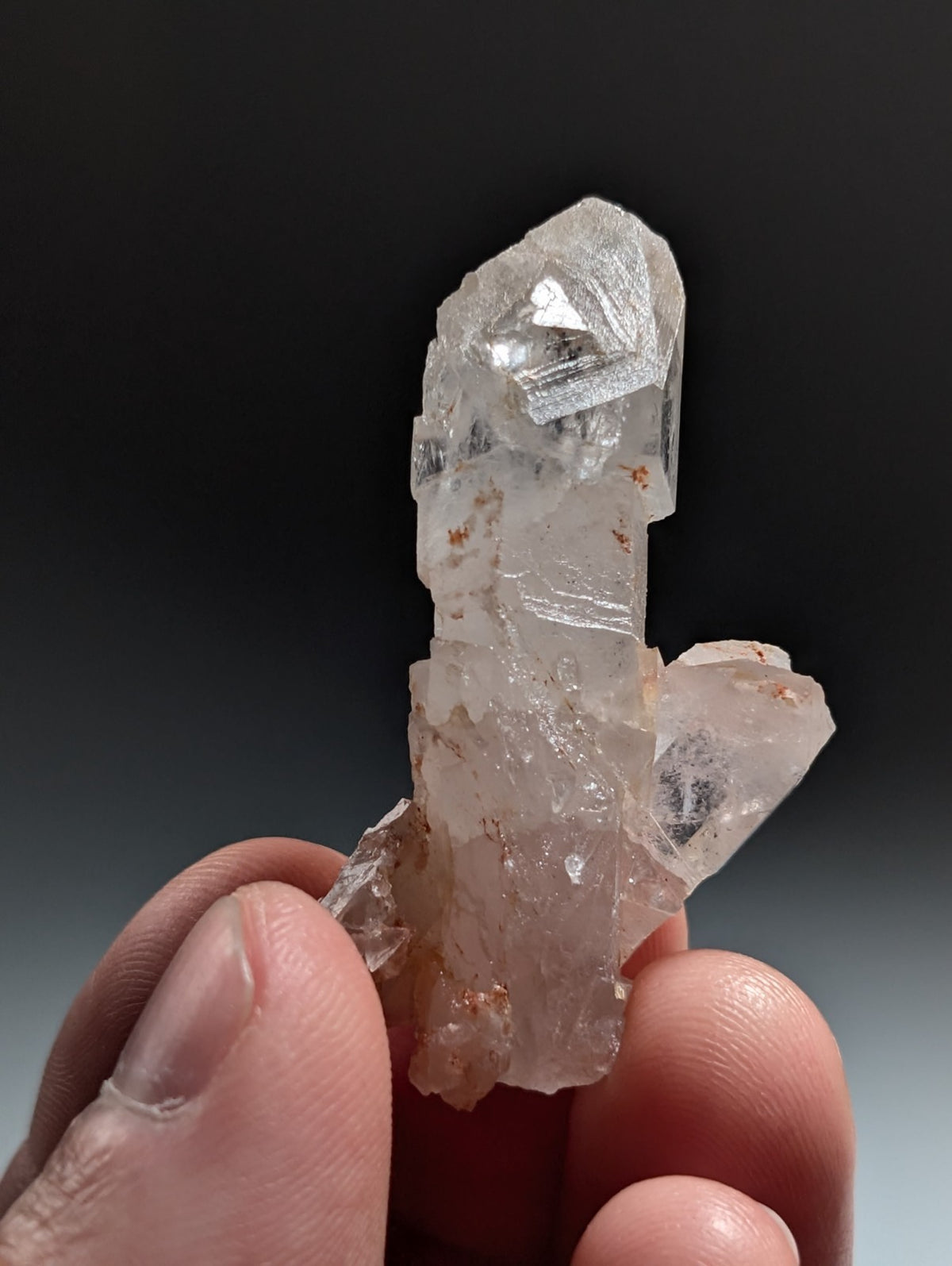 VERY unique Growth Interference Quartz Crystal - Montgomery County, Arkansas