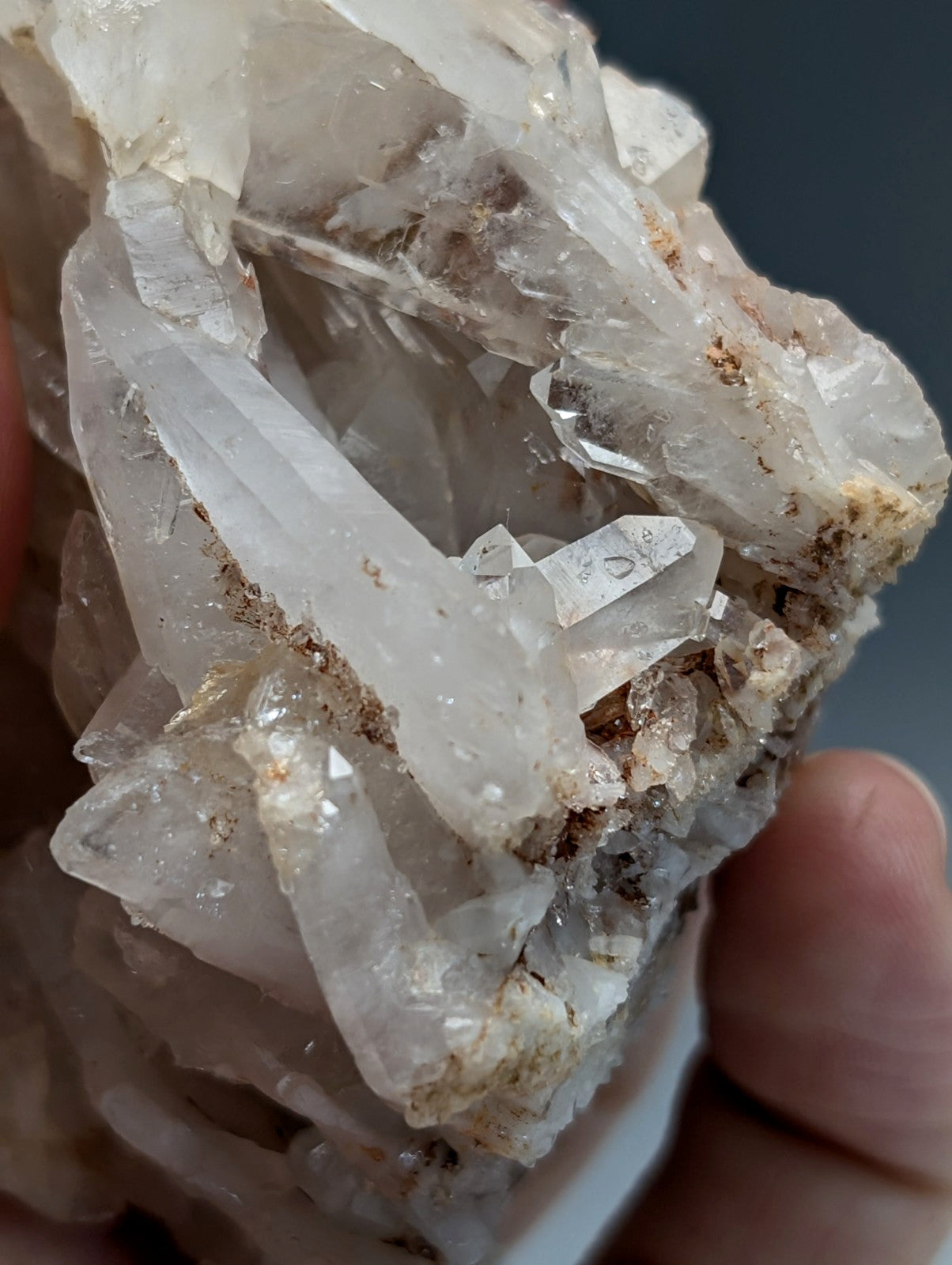Unique Faden Quartz Crystal Cluster, Montgomery County, Arkansas, USA, A+