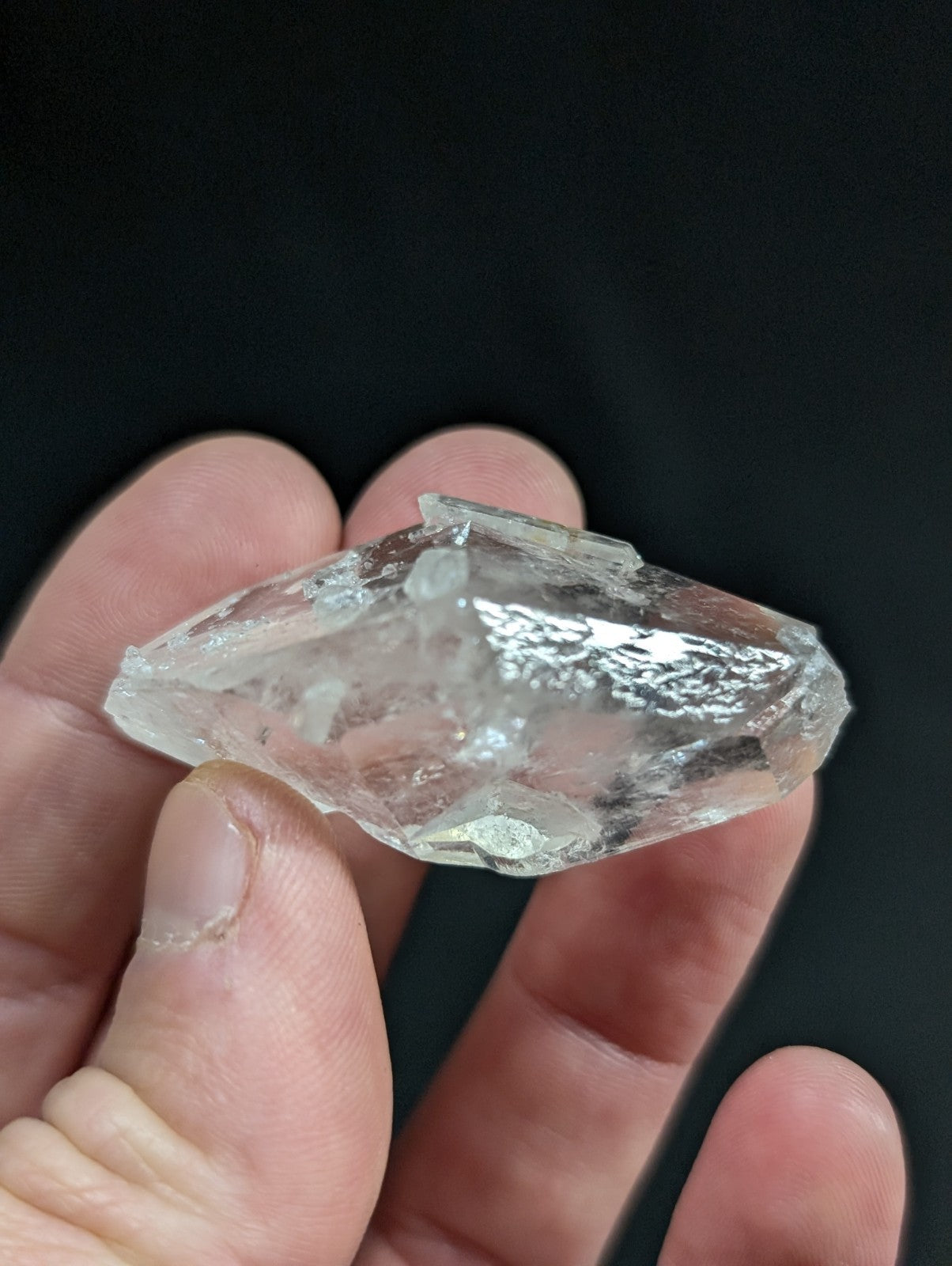 Double Terminated Quartz Crystal Point w/ Quartz inclusions, Arkansas, USA