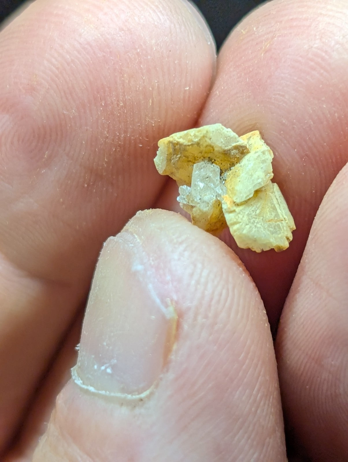 Rare Ankerite Cluster w/ Solution Quartz Crystals, Jeffrey Quarry, Arkansas, USA