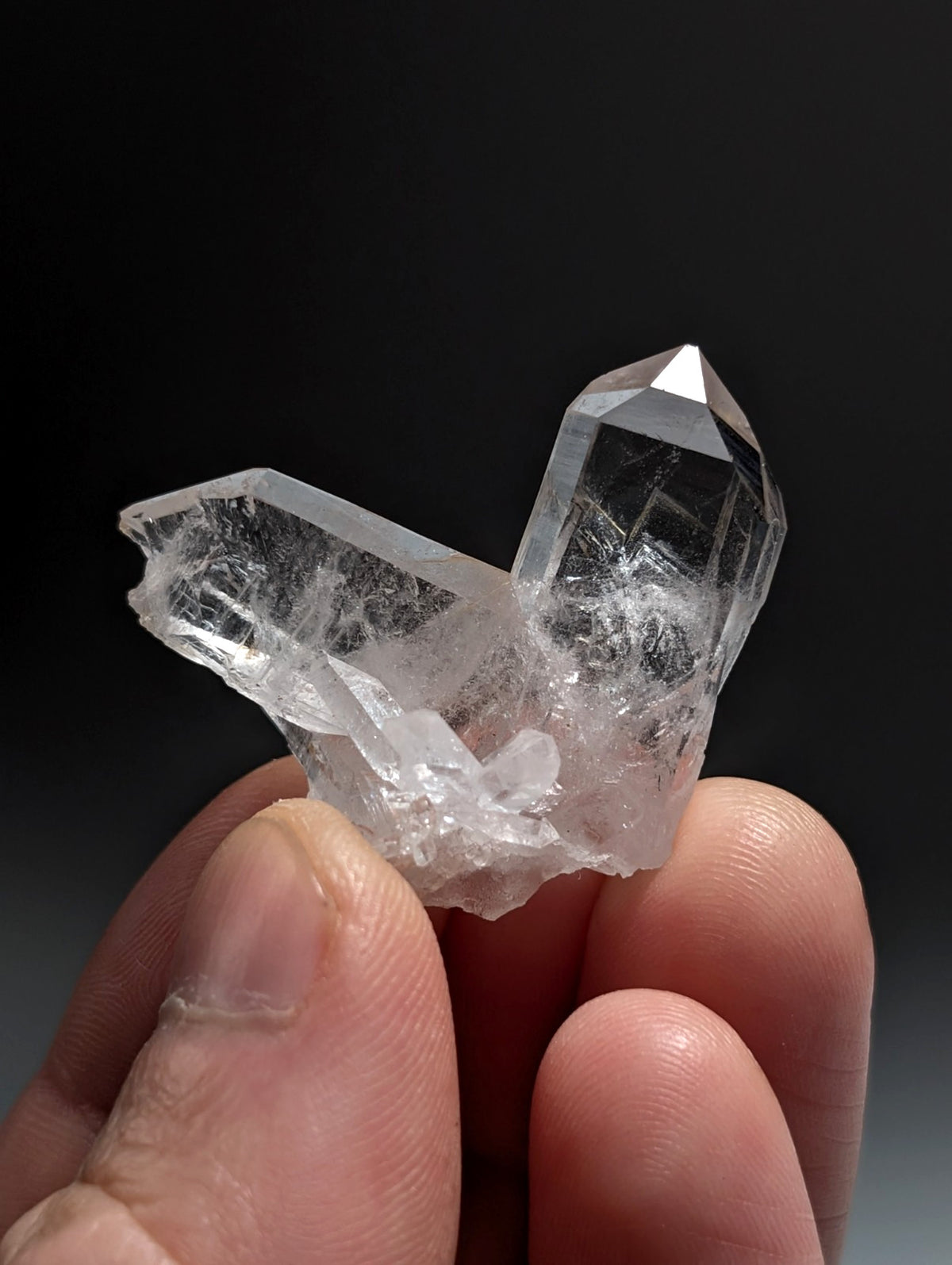 Japan Law Quartz Crystal, Collier Creek, Montgomery County, Arkansas, VERY RARE