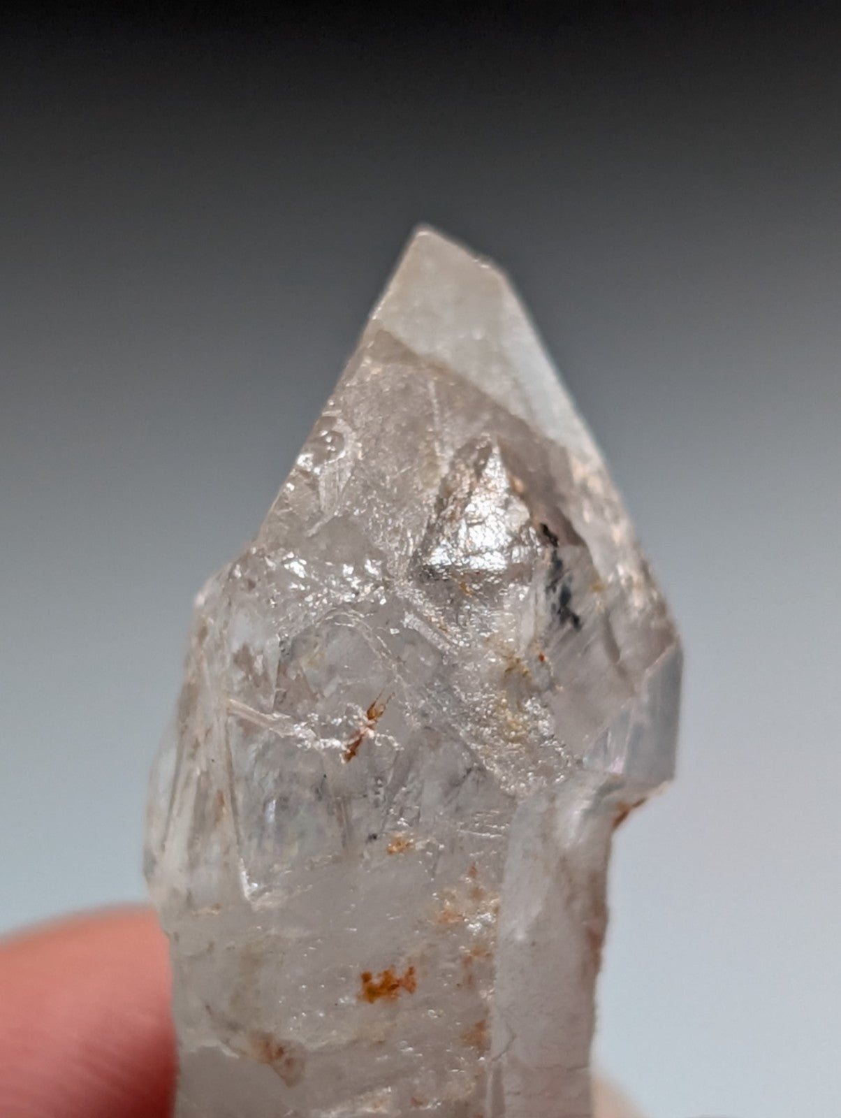 VERY unique Growth Interference Quartz Crystal - Montgomery County, Arkansas