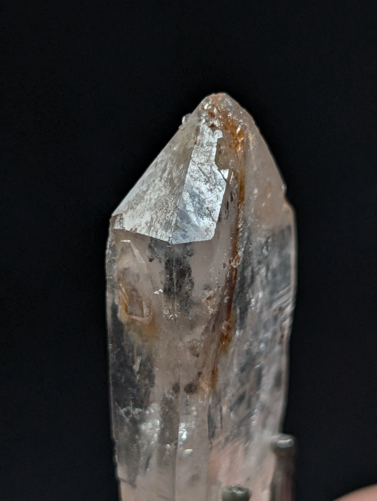 Unique Quartz Crystal with Nacrite Inclusions, Montgomery County, Arkansas, USA