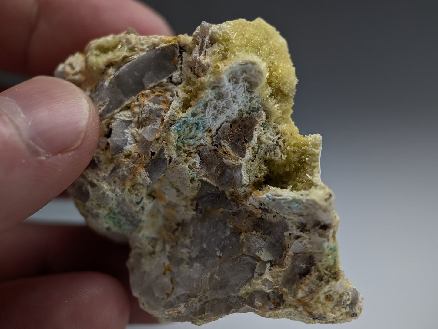 Wavellite with Variscite - Rare Old Stock - Polk County, Arkansas, Super Unique