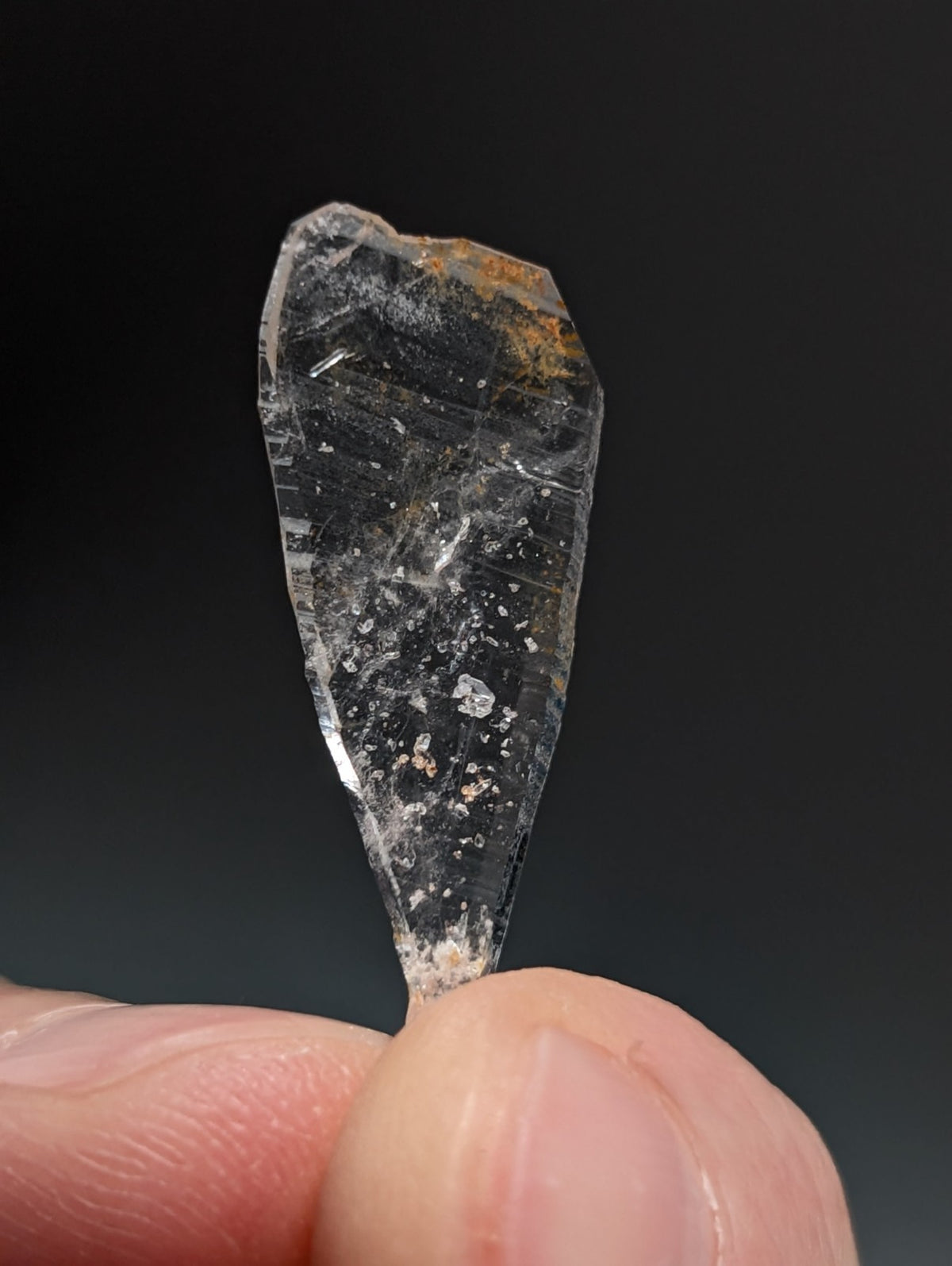 Sheet Quartz Crystal Oddity, Double Terminated, Garland County, Arkansas, USA