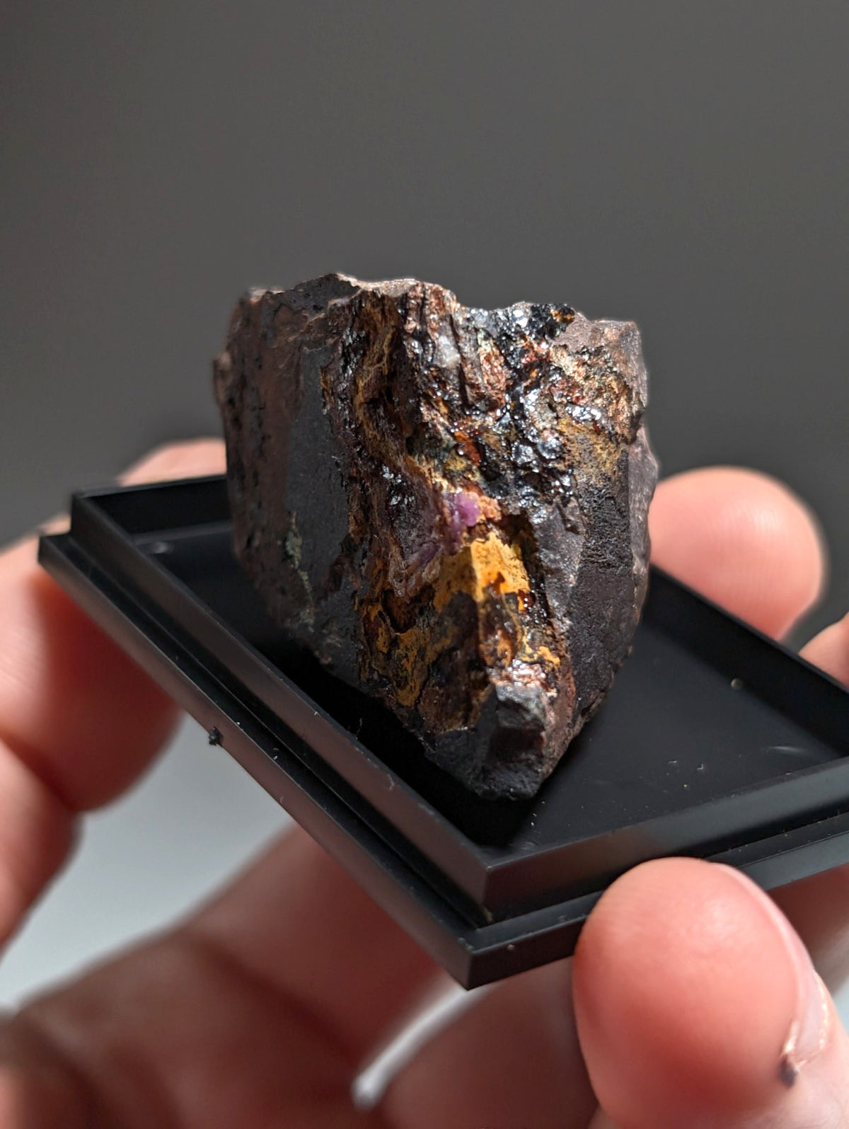 Rare Strengite + Kidwellite- Coon Creek, Polk County, Arkansas, w/ photo case