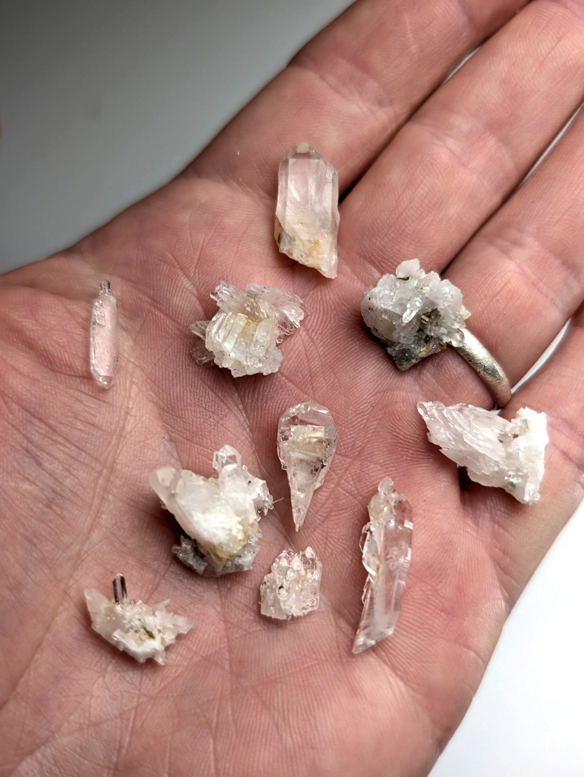 Small Solution Quartz + Cookeite, OOAK Set of x10, Saline County, Arkansas
