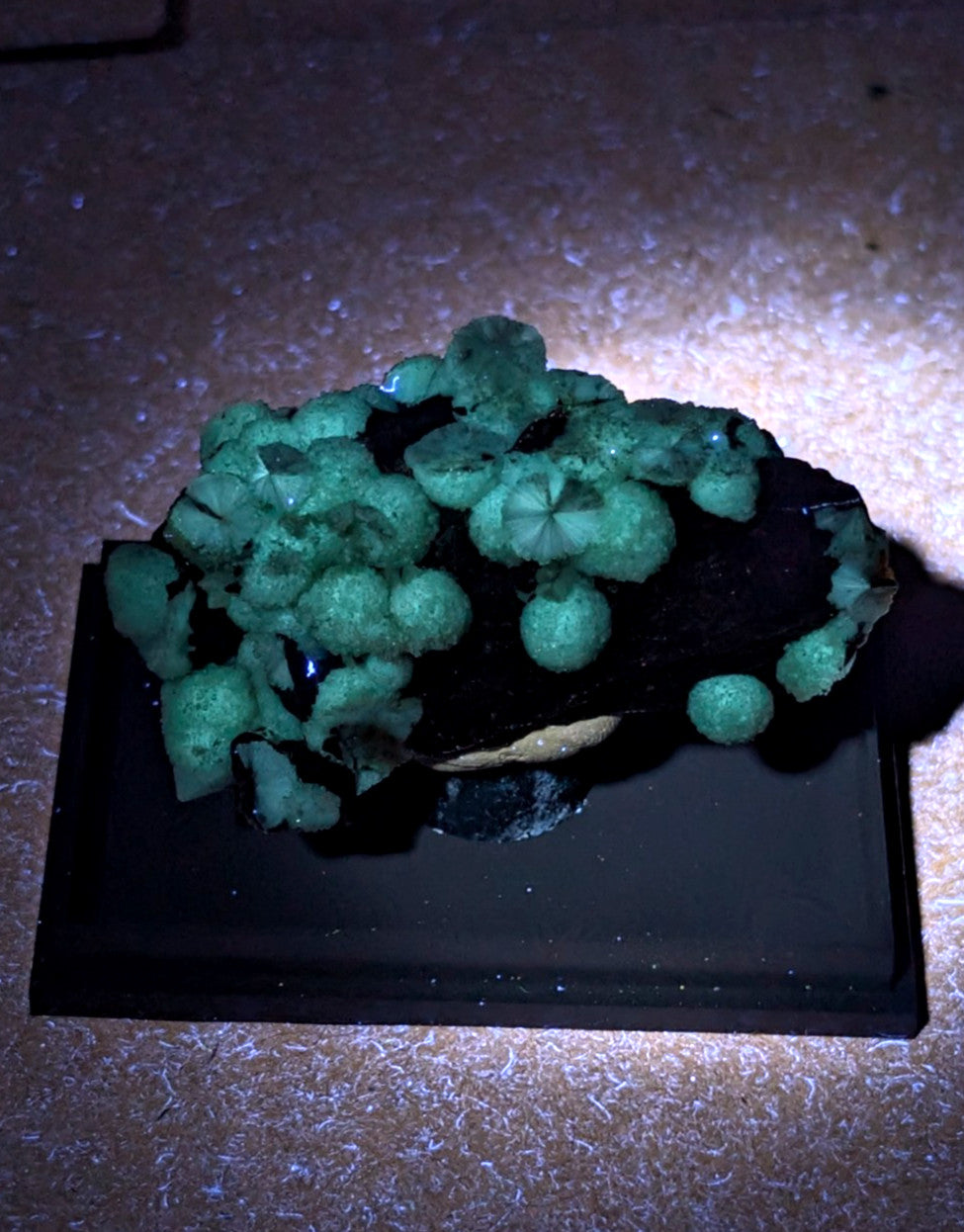 UV Reactive Wavellite - Fantastic Old Stock - Mauldin Mountain, Arkansas, Rare