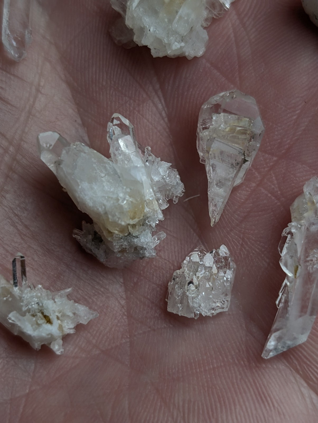 Small Solution Quartz + Cookeite, OOAK Set of x10, Saline County, Arkansas