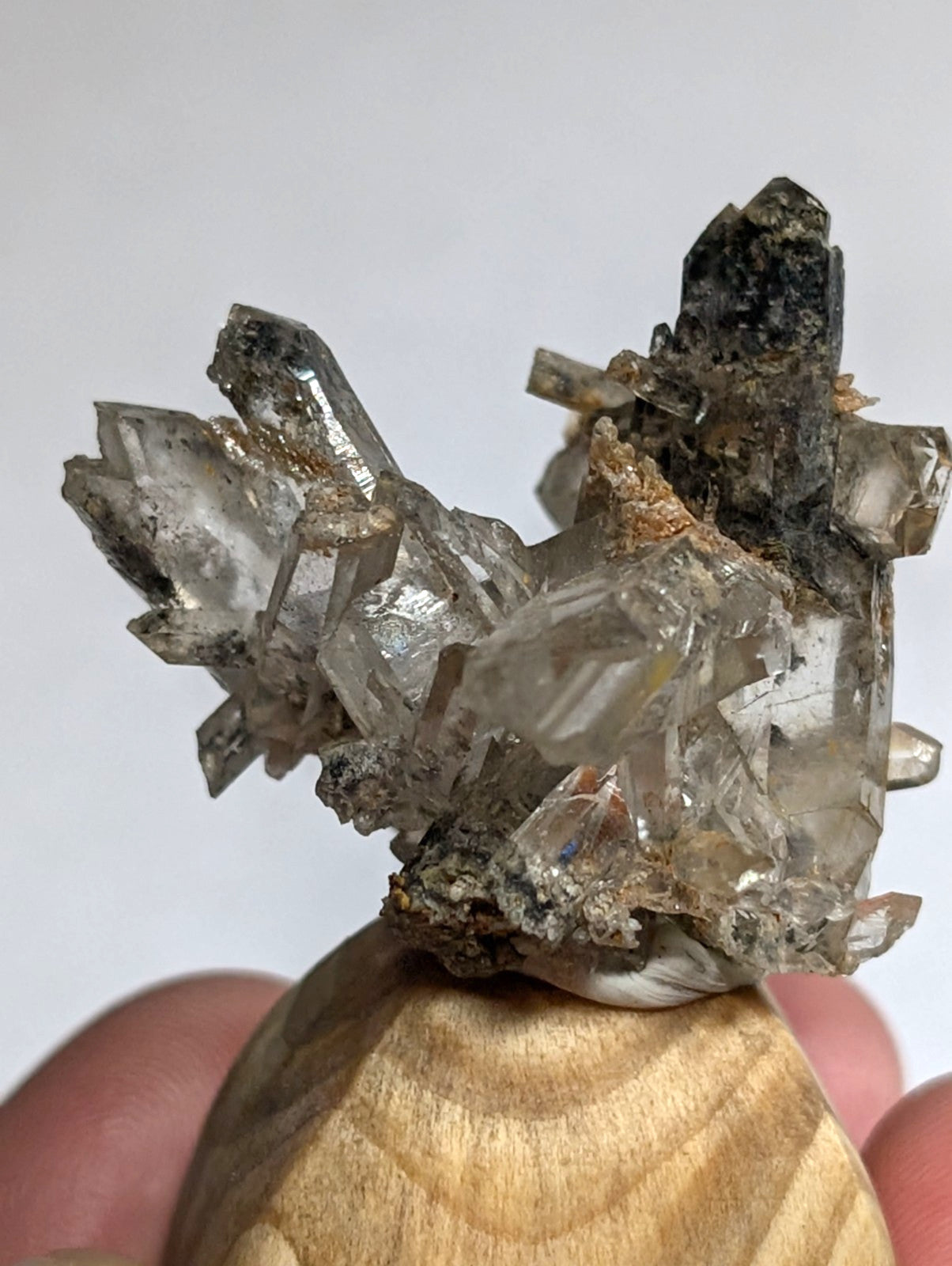 A+ Amazing Quartz Crystal Burr w/ inclusions, Garland County, Arkansas, w/ base