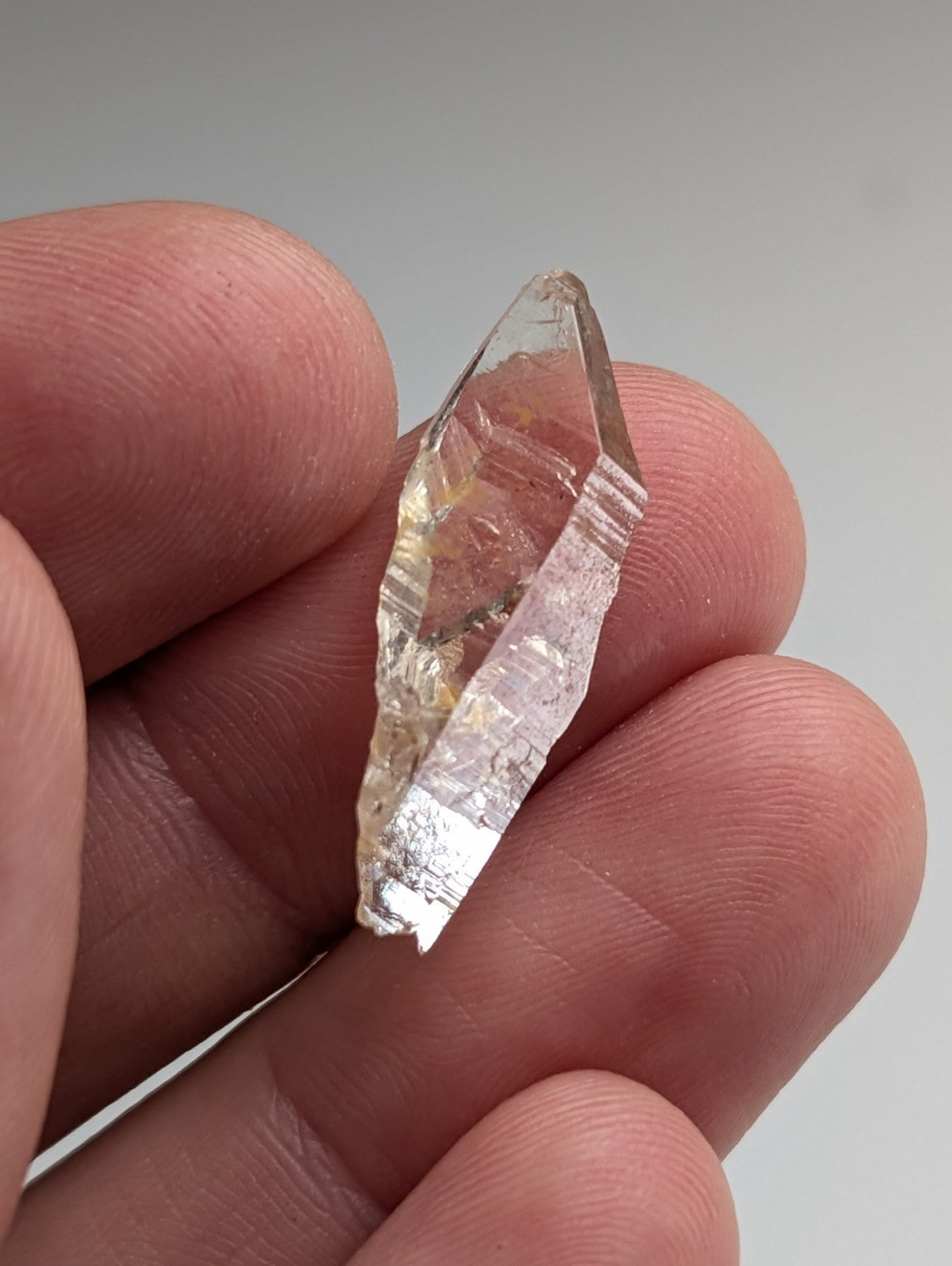 Set of 6 Arkansas Quartz Crystals w/ some Natural Iridescence, Unique & OOAK