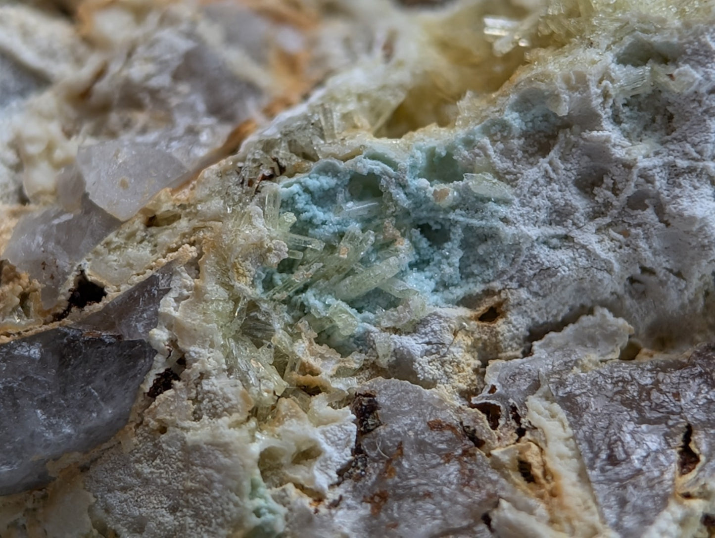 Wavellite with Variscite - Rare Old Stock - Polk County, Arkansas, Super Unique