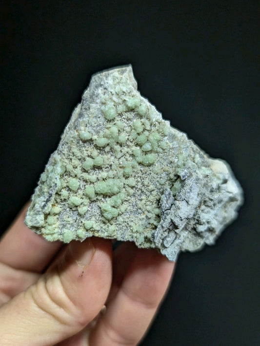 Green Wavellite on chert- Fantastic Old Stock - Mauldin Mountain, Arkansas, ooak