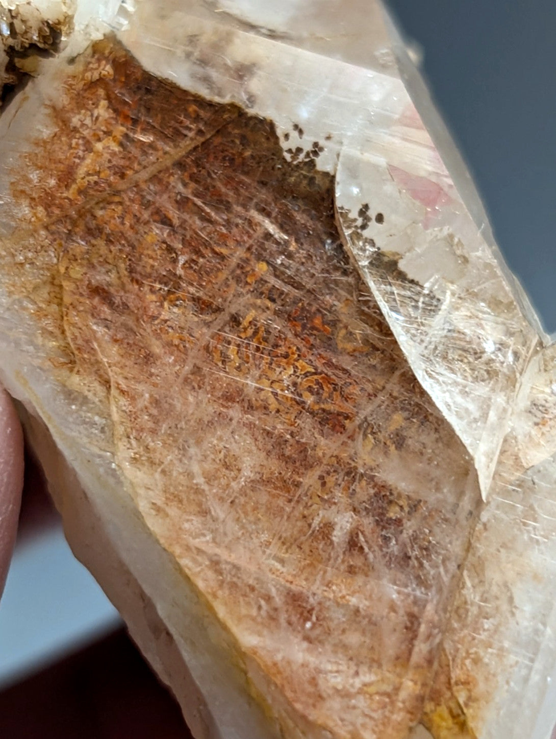 Amazing Quartz Crystal Cluster w/ clay inclusions, Montgomery County, Arkansas