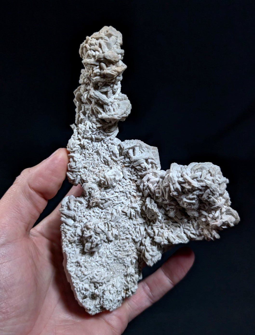 Albite, variety "cleavelandite", from Magnet Cove, Arkansas, 18 cm! UV Reactive!