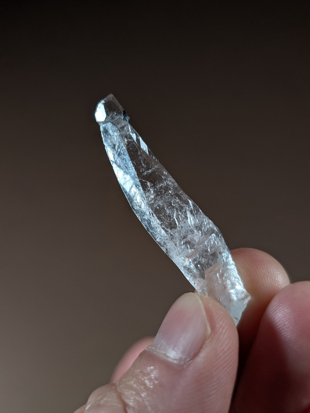 "Reverse Scepter" Quartz Crystal Point, Unique!, Garland County, Arkansas, USA