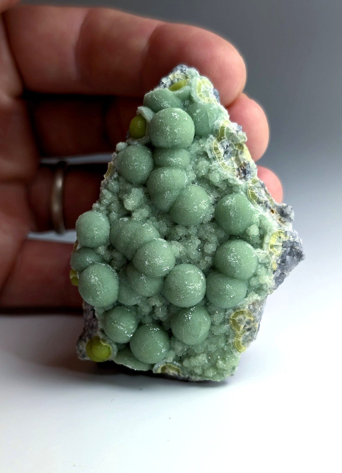 A+ Green Wavellite - Fantastic Old Stock - Mauldin Mountain, Arkansas, USA