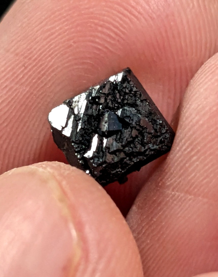 Brookite w/natural iridescence, Magnet Cove, Hot Spring Co. Arkansas, Old Stock