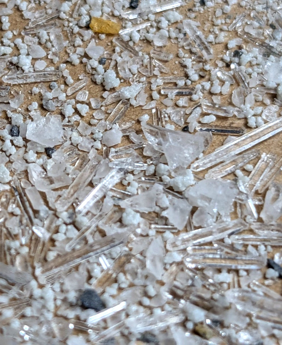 7+ grams of Solution Quartz Crystal Points + Cookeite, Jeffrey Quarry, Arkansas