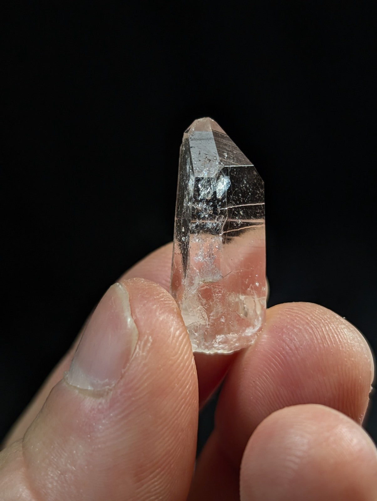 Set of 3 Arkansas Quartz Crystals w/excellent clarity, Unique & OOAK variety set