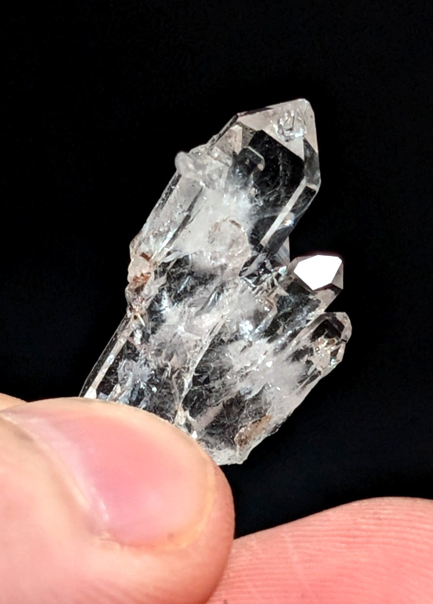 Clear Faden Quartz Crystal Cluster, Montgomery County, Arkansas, USA, A+