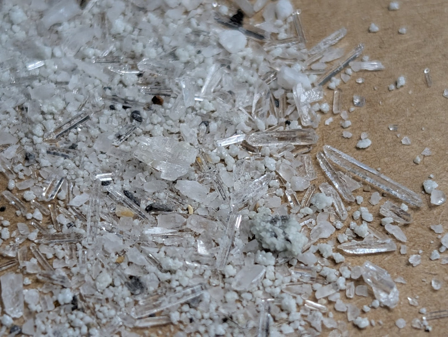 7+ grams of Solution Quartz Crystal Points + Cookeite, Jeffrey Quarry, Arkansas
