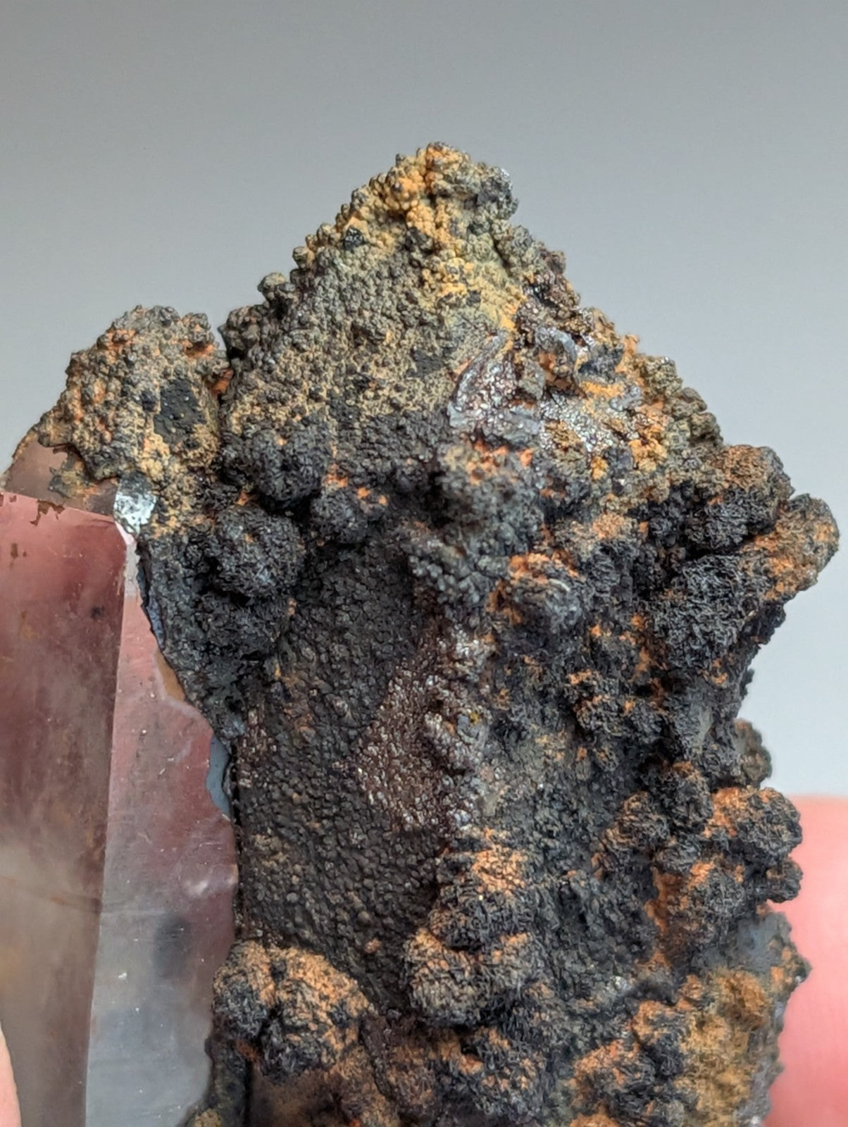 VERY Unique Goethite-capped Quartz Crystal, Montgomery County, Arkansas, USA