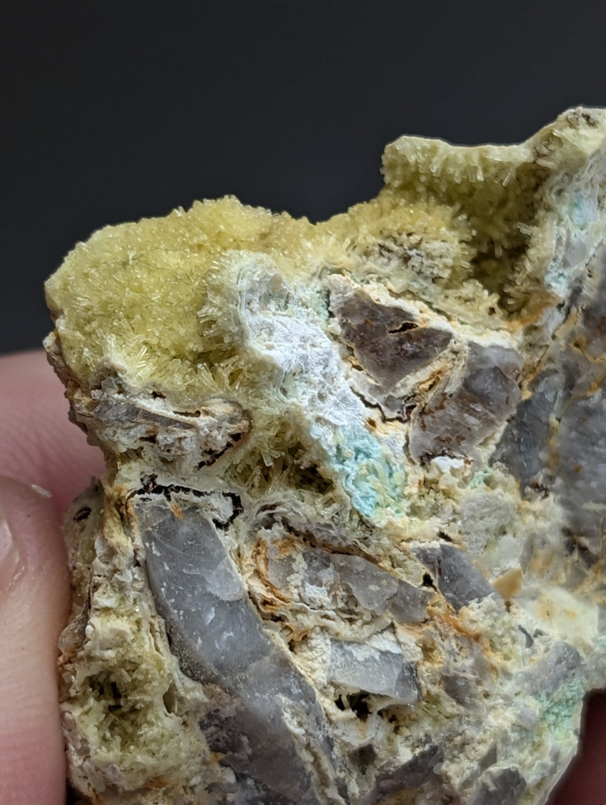 Wavellite with Variscite - Rare Old Stock - Polk County, Arkansas, Super Unique