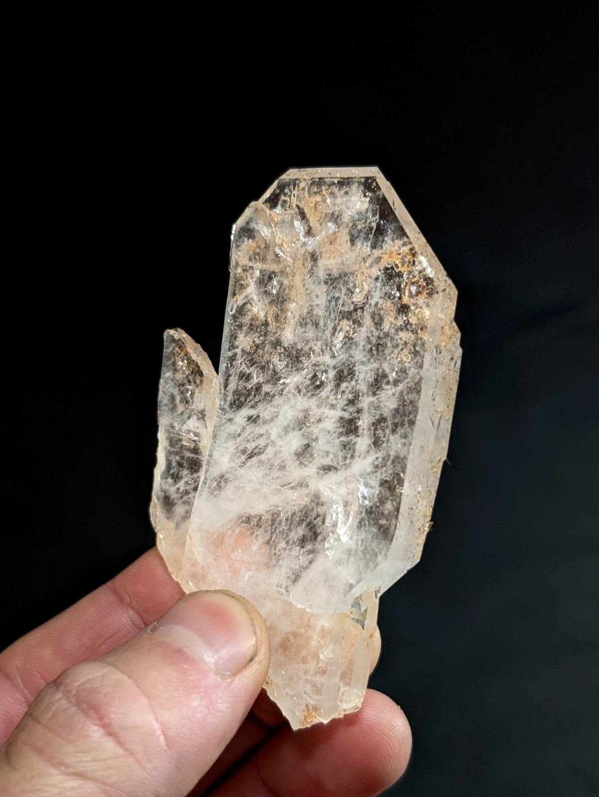 VERY Unique Tabby Faden Quartz Crystal, Garland County, Arkansas, USA, A+