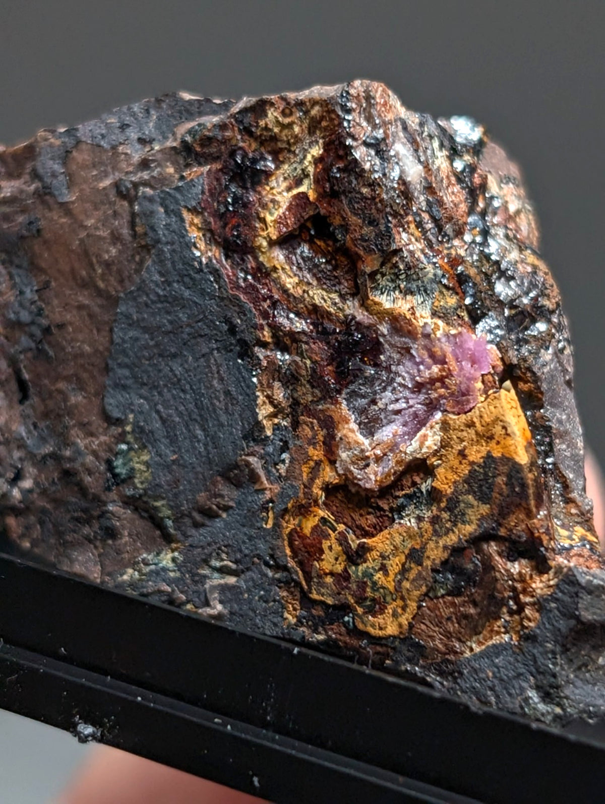 Rare Strengite + Kidwellite- Coon Creek, Polk County, Arkansas, w/ photo case