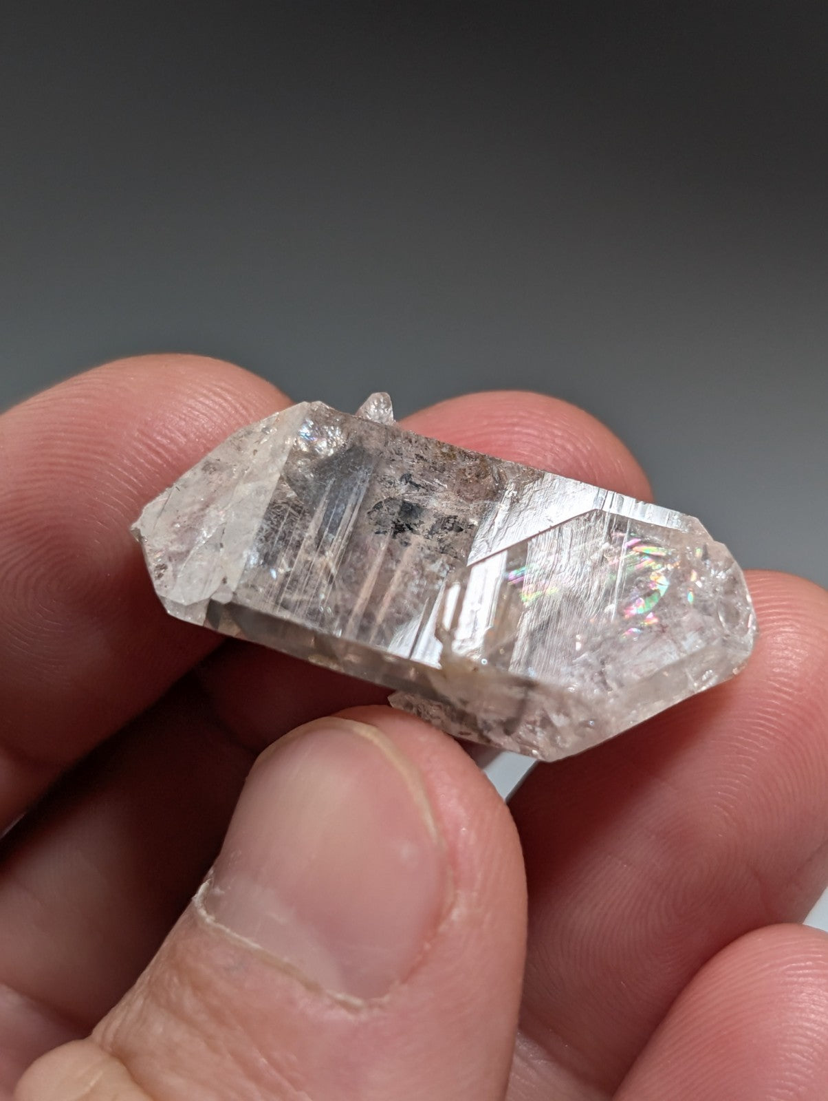 Phantom Quartz Crystal Point, Double Terminated, Garland County, Arkansas, USA