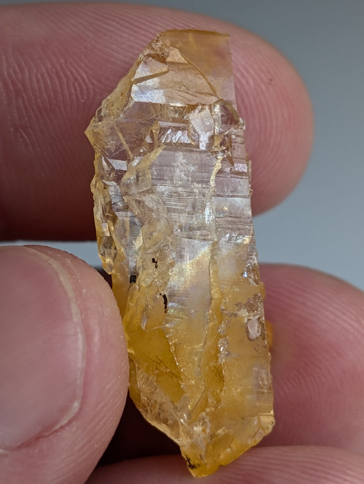 Set of 12 Arkansas Quartz Crystals, Natural Iridescence, Unique & OOAK, A+