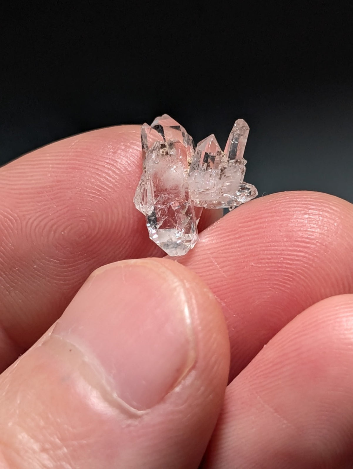 Set of 5 Faden Quartz Crystals, Montgomery County, Arkansas, USA, OOAK/Unique
