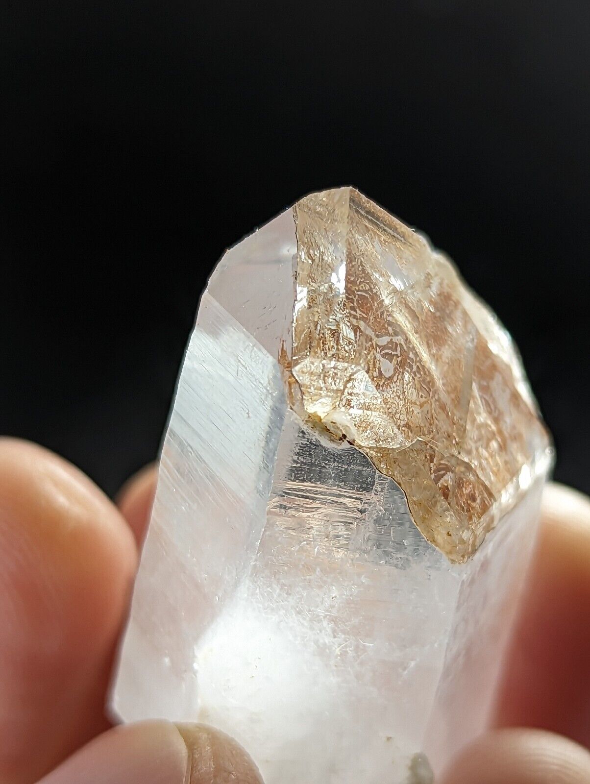 Clay included Quartz Crystal - Very Unique - Montgomery County, Arkansas, ooak