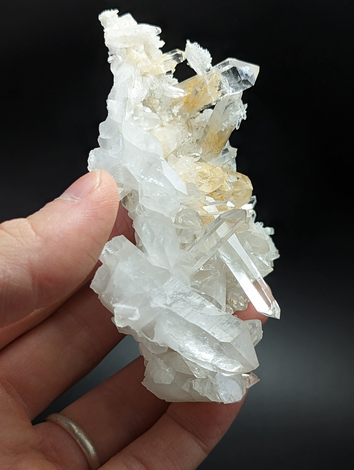 Arkansas Quartz Crystal Cluster w/ Calcite Phantoms, Collier Creek old stock!
