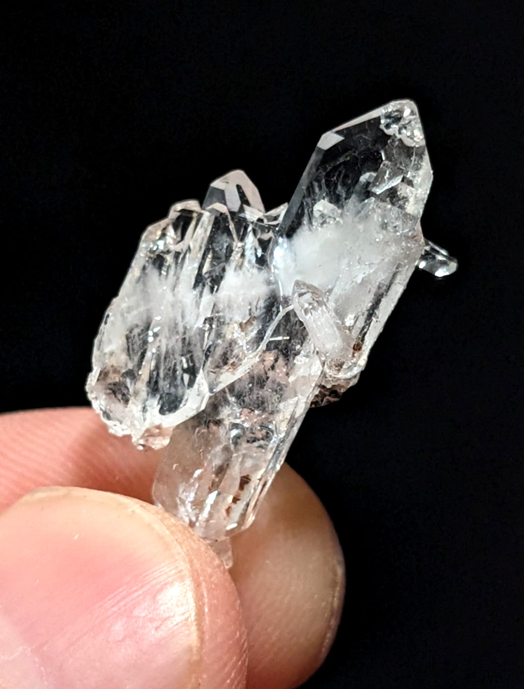 Clear Faden Quartz Crystal Cluster, Montgomery County, Arkansas, USA, A+