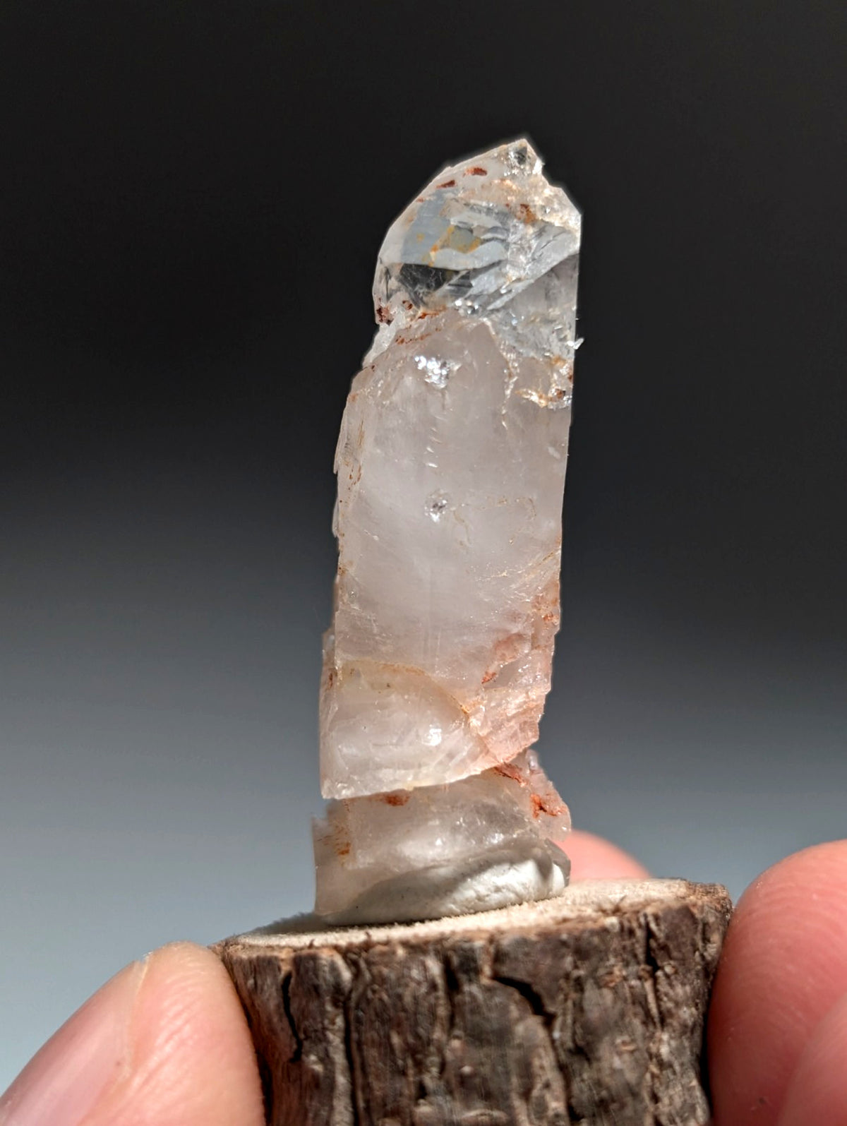 Growth Interference Quartz Crystal - Montgomery County, Arkansas, ooak, Unique