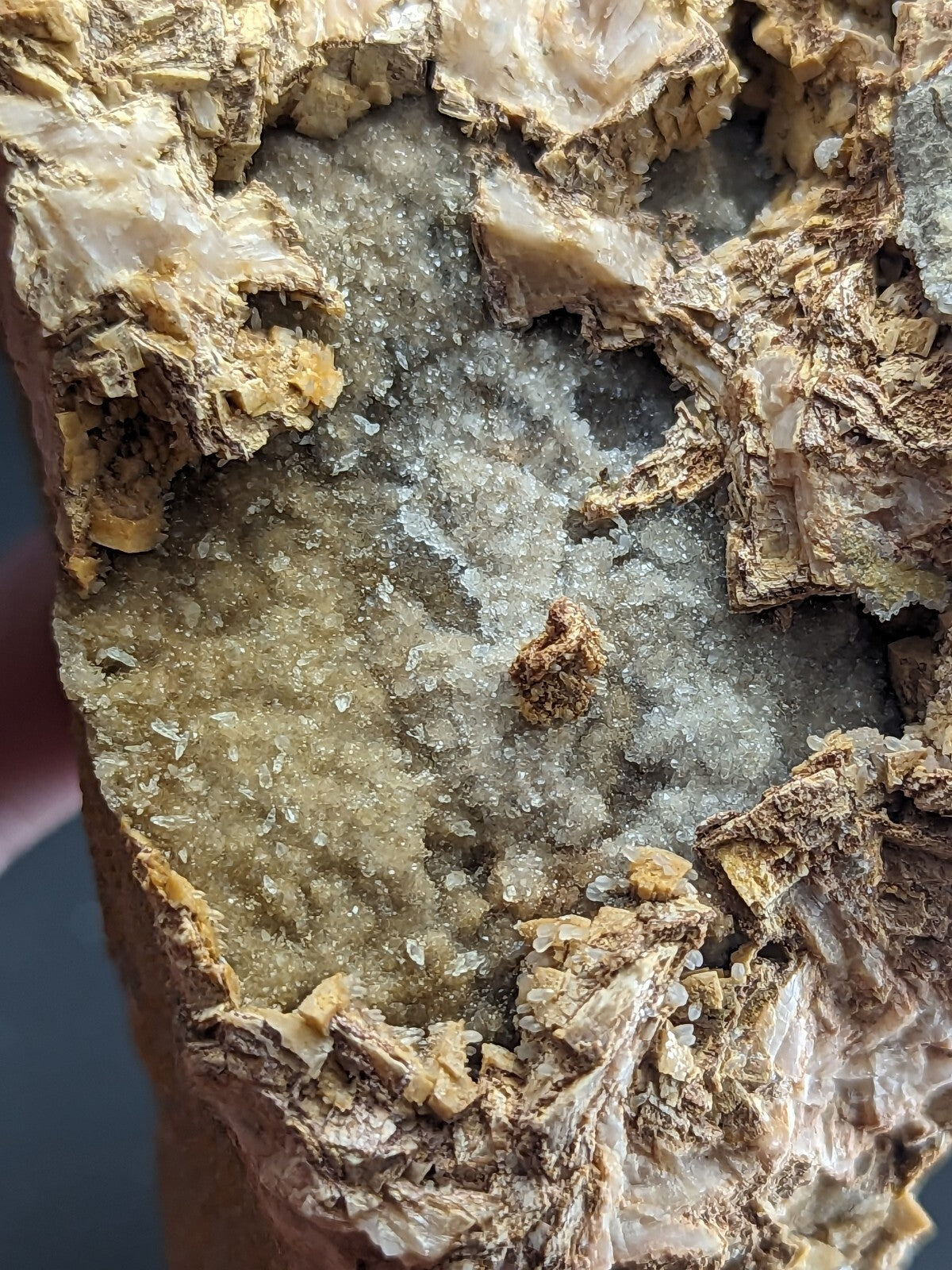 Very Rare, Aurichalcite and Selenite, Red Cloud Mine, Rush, Marion Co.  Arkansas