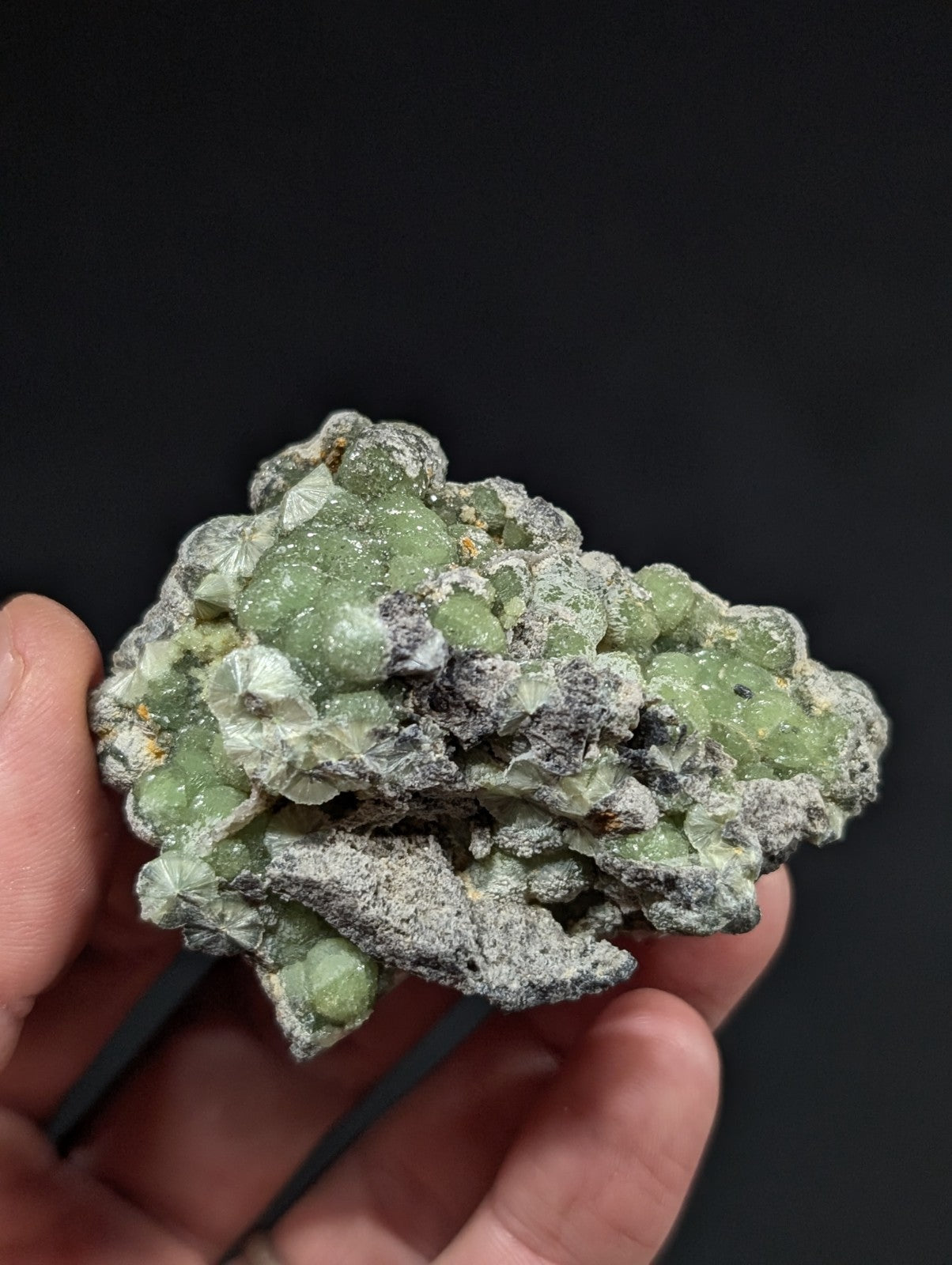 A+ Green Wavellite - Fantastic Old Stock - Mauldin Mountain, Arkansas, USA