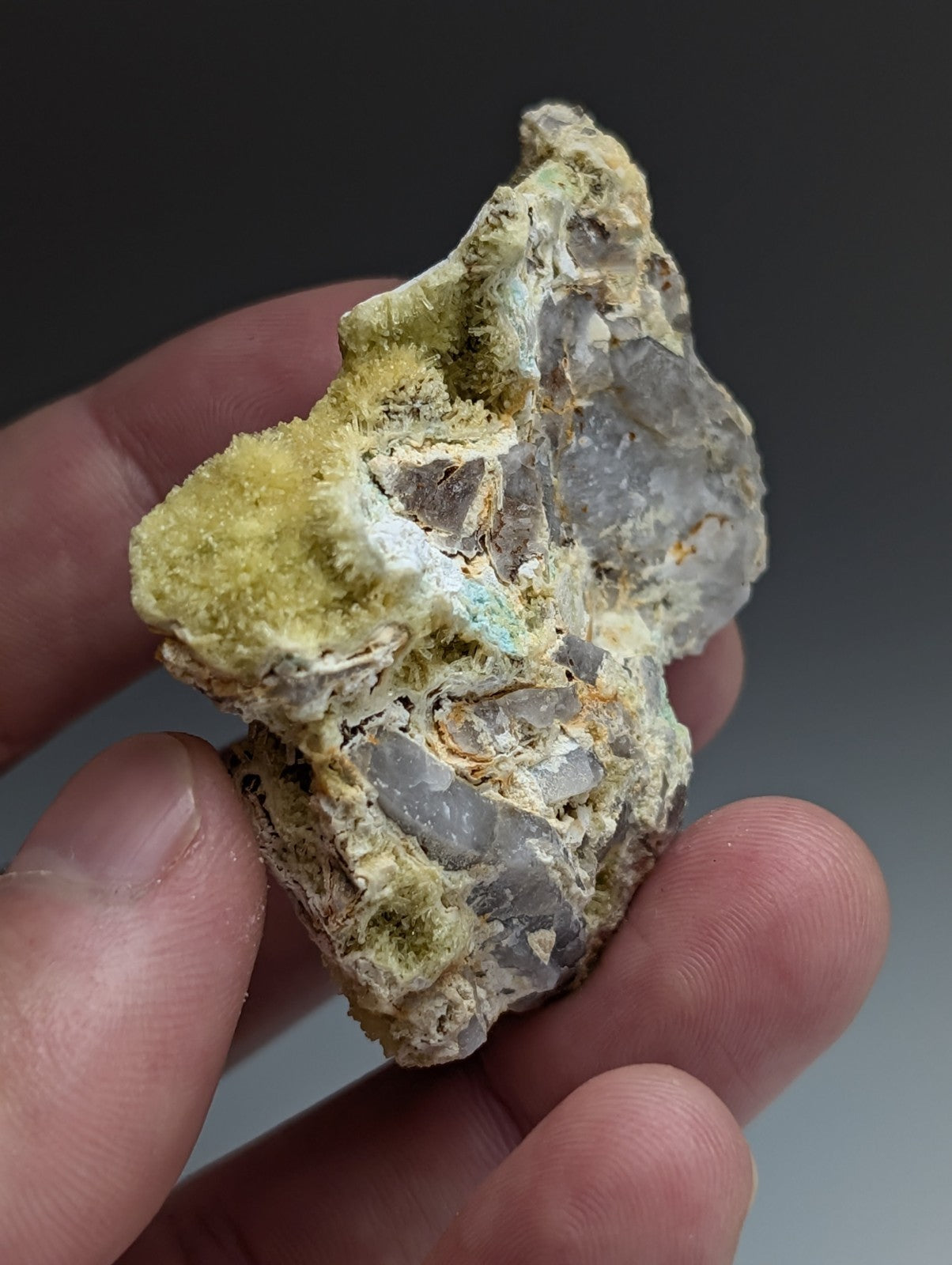Wavellite with Variscite - Rare Old Stock - Polk County, Arkansas, Super Unique