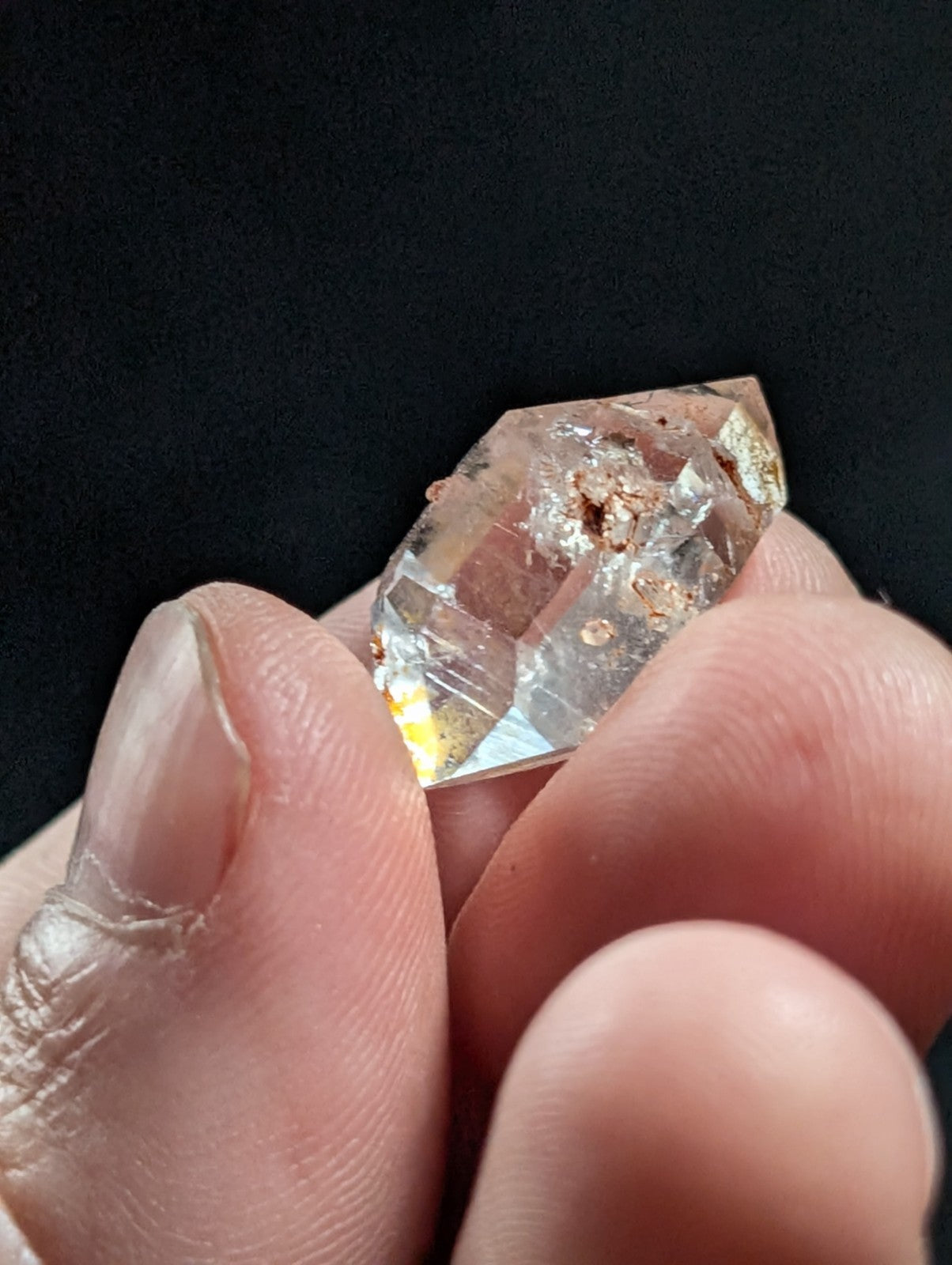 Double Terminated Quartz Point - Montgomery County, Arkansas, ARKIMER