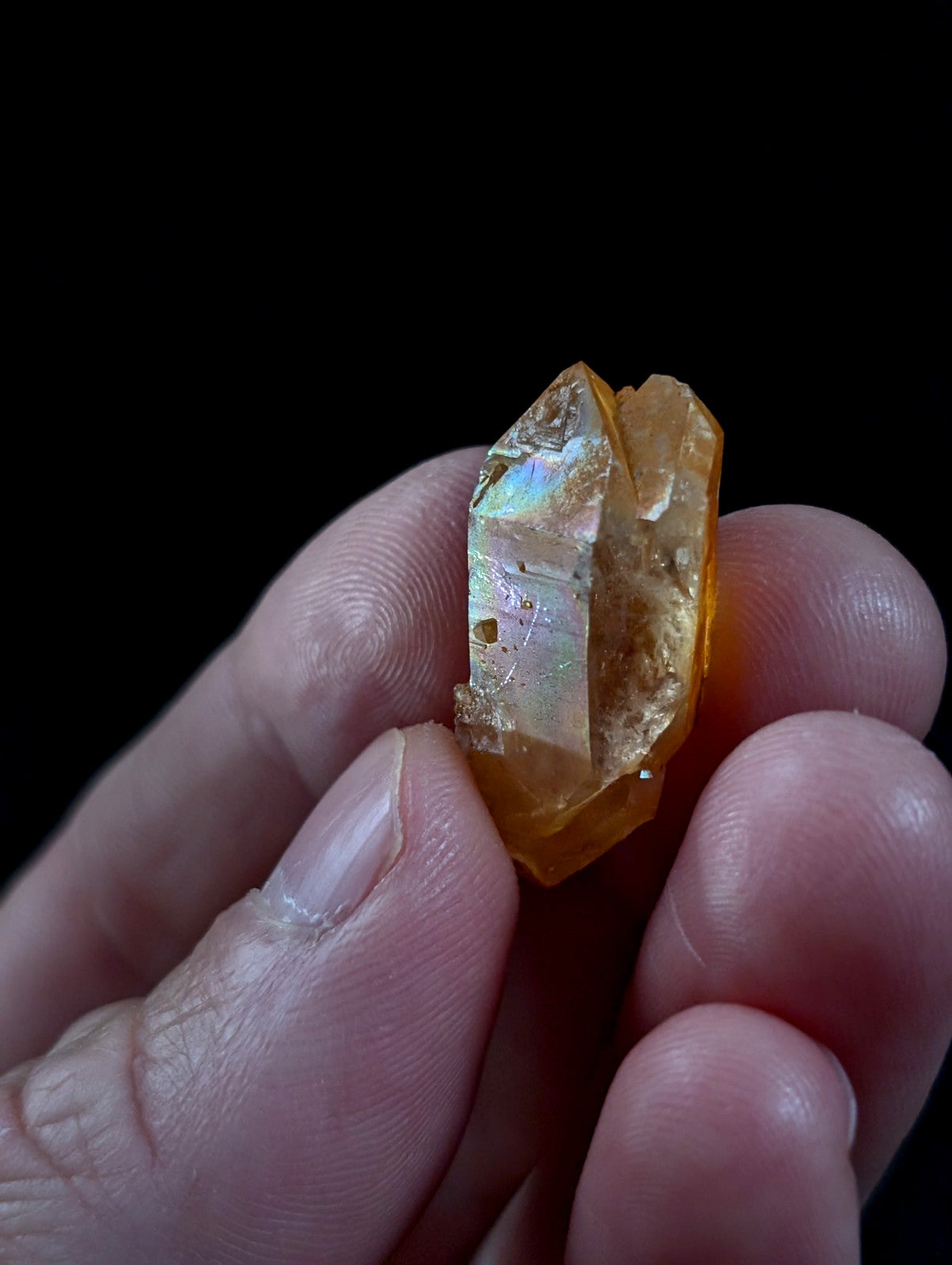 Unique Quartz w/ natural Rainbow Iridescence, Garland County, Arkansas, USA, A+