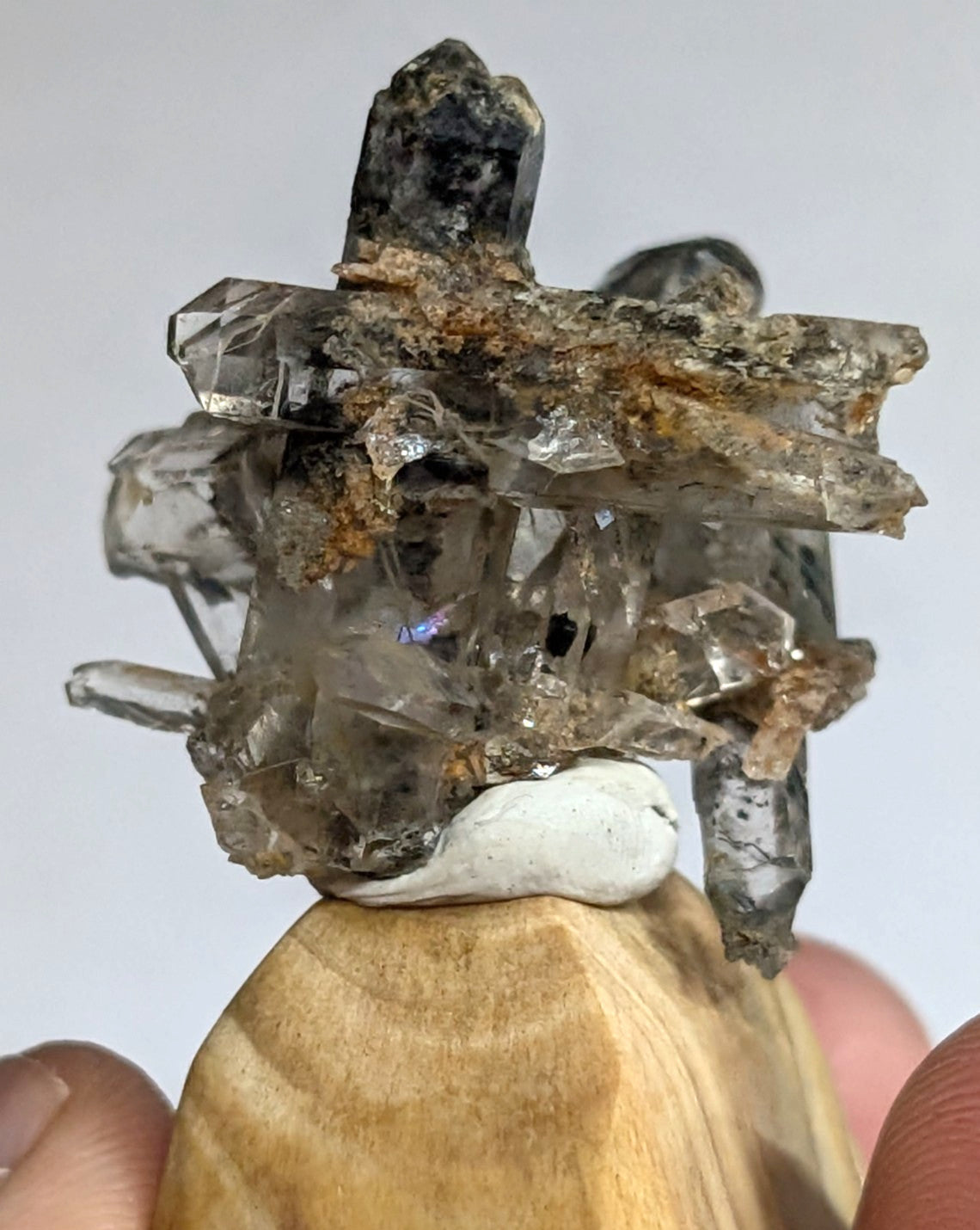 A+ Amazing Quartz Crystal Burr w/ inclusions, Garland County, Arkansas, w/ base